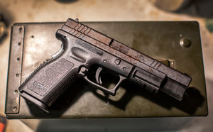 Handgun with rust